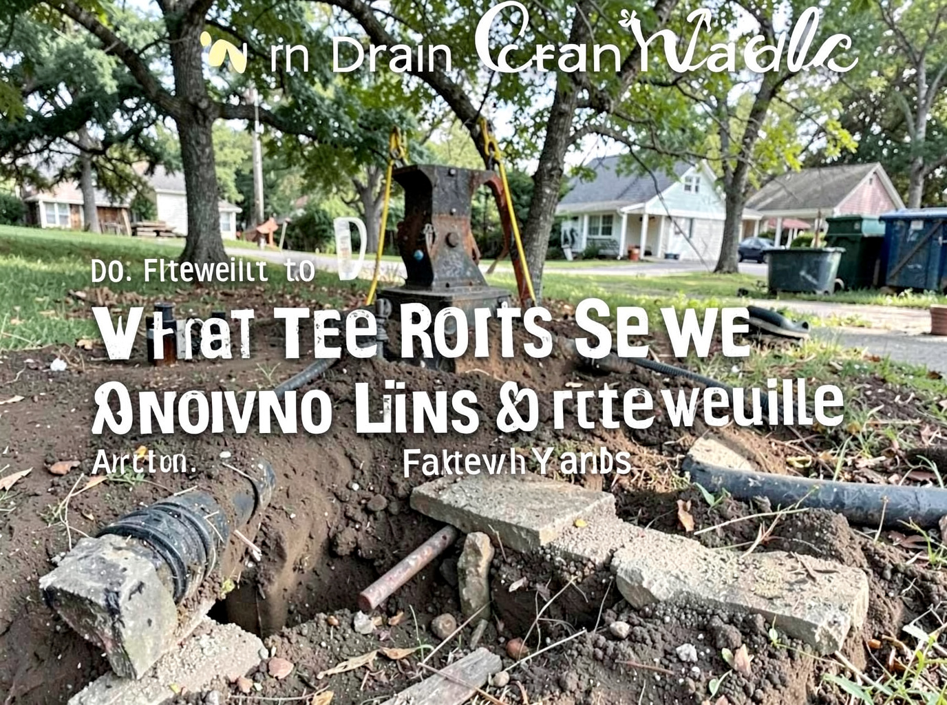 What Tree Roots Do to Sewer Lines Around Fayetteville Yards